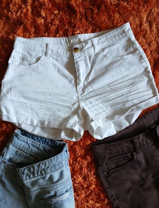 H&M Zestaw szortów jeansowych roz 36-38