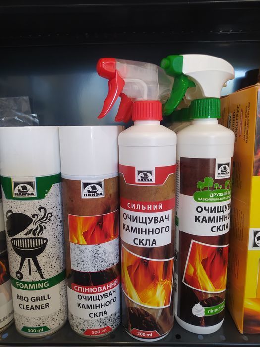 Очищувач камінного скла HANSA, Спрей, Аерозоль, Піна