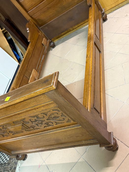 Stylowe mocne dębowe łóżko + stelaż z Holandii DOSTAWA DO DOMU