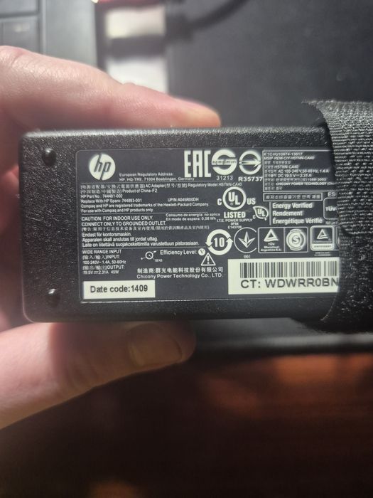 Блок живлення для ноутбука HP 19.5V 2.31A 45W (7.4x5.0) Original