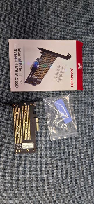 Adapter PCI Axagon do NVMe & SATA M.2 SSD