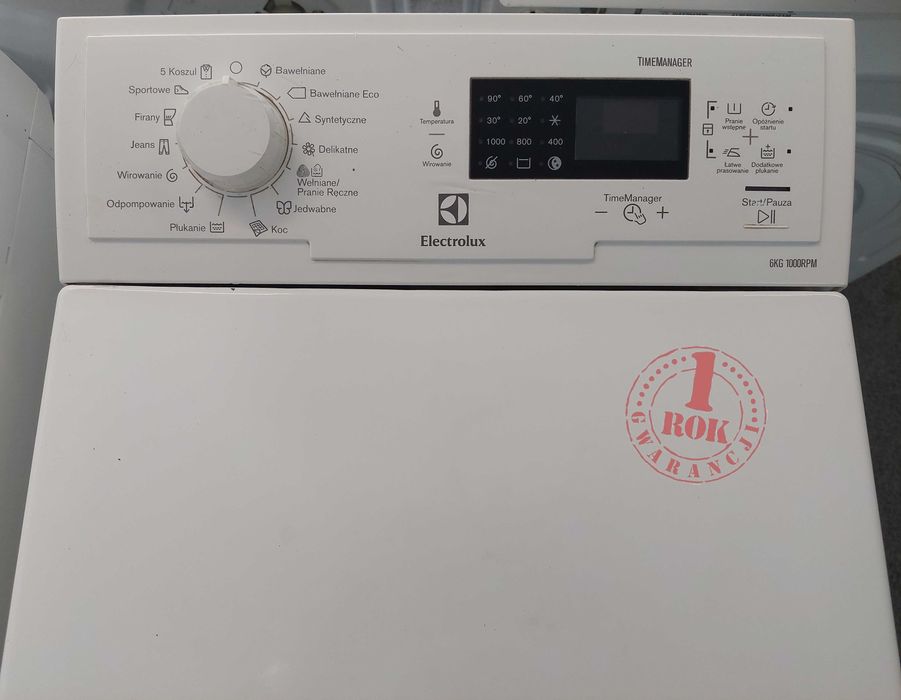 ROK GWARANCJA Pralka Electrolux EWT11064TW TimeManager 6 kg, 1000 obr./min. Pranie SZYBKIE - Dowóz w dniu zakupu sprzętu AGD woj. łódzkie / AGDcomplex