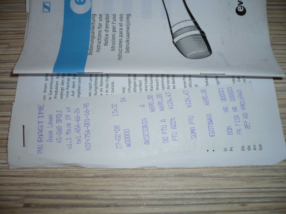 mikrofon sennheiser e 945 germany