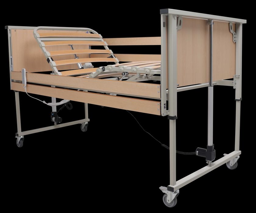 Cama Elétrica Elevatória + Grades em Madeira (NOVA)