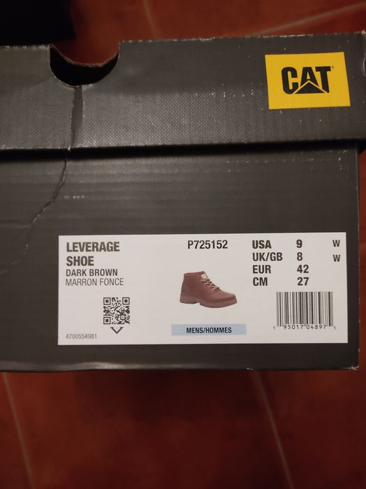 Botas Cat homem (novas em cx)