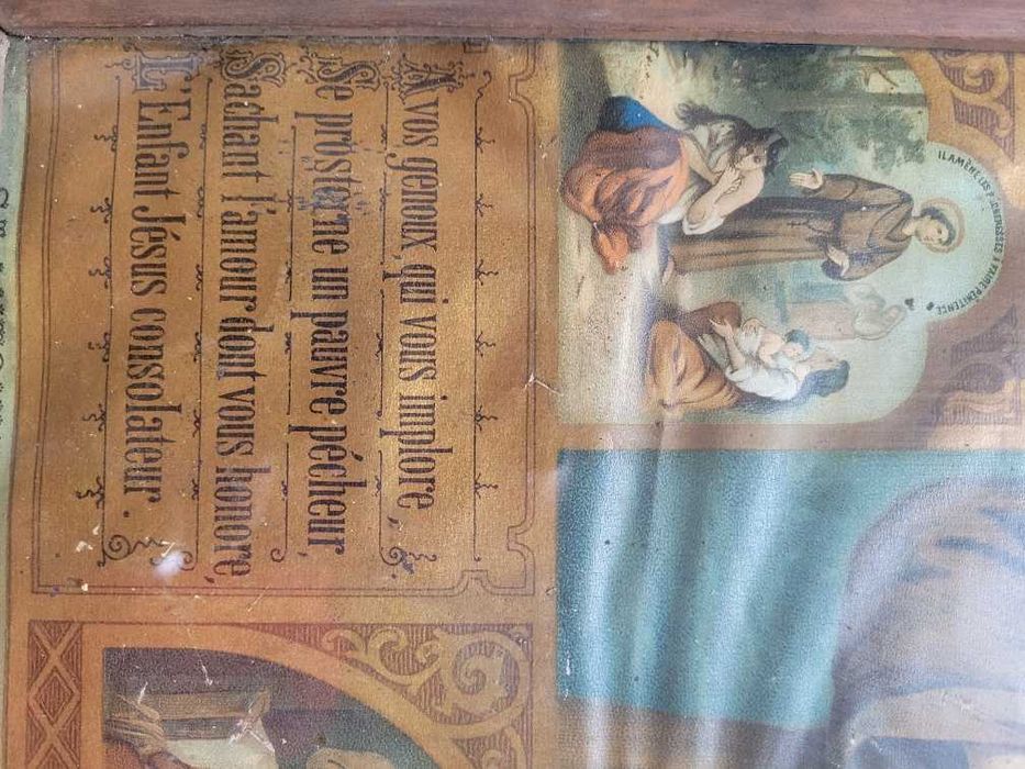 Litografia - Vida e Obra de Santo António de Pádua/Lisboa - antiga