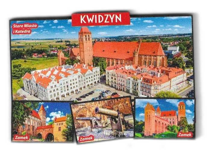 KWIDZYN ZAMEK Magnes na lodówkę D348
