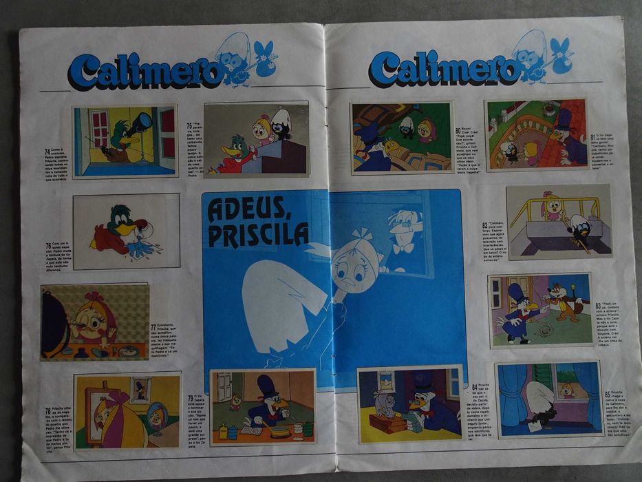 Caderneta de cromos Calimero (falta 1 cromo, nº 88)