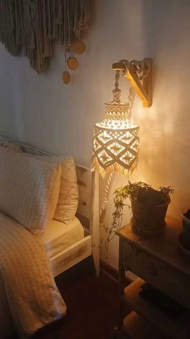 Candeeiro em Macramé