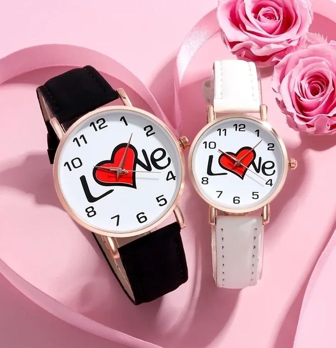 Conjunto de 2 Relógios "Love" (Novos e embalados)