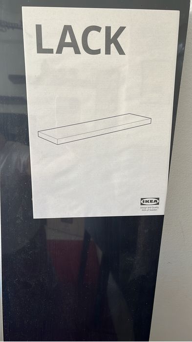 Estante LACK (IKEA) preto castanho-NOVA
