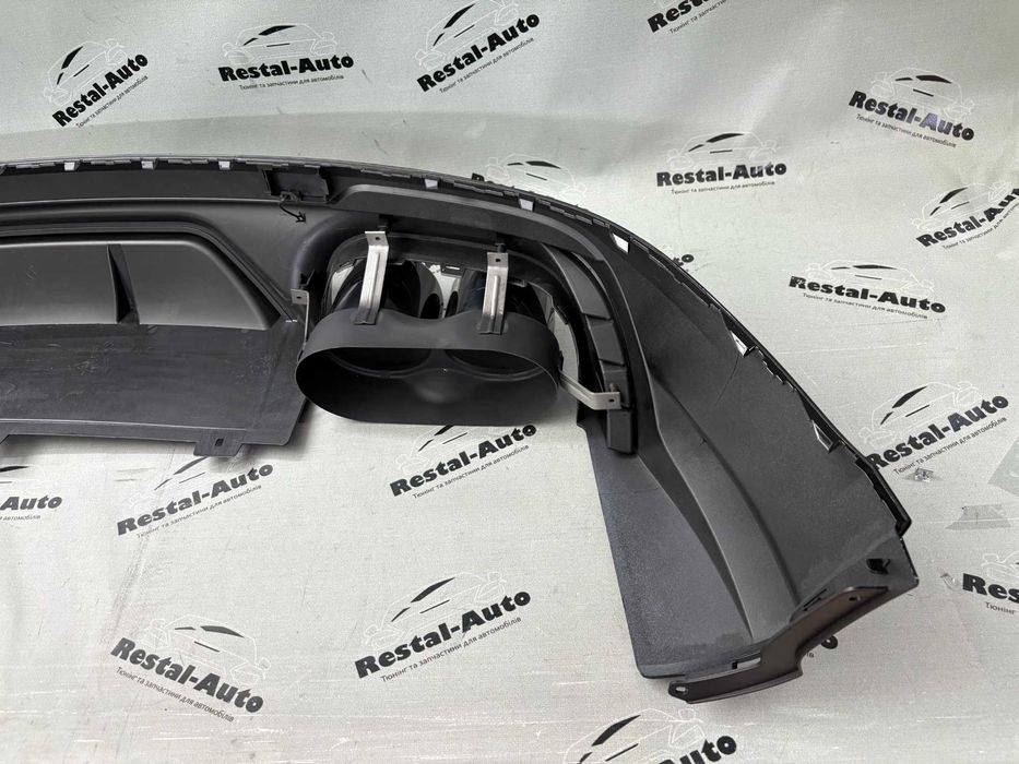 Дифузор накладка заднього бампера ауді ку5 80а 16-20 року | стиль SQ5