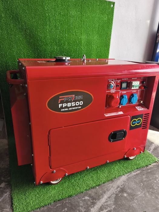 Gerador a gasóleo 6.5kW nominal 8.5 kW potência máxima monofásico e trifásico voltímetro digital