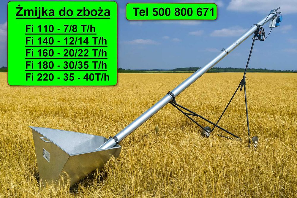 Przenośnik Ślimakowy Żmijka Do Zboża