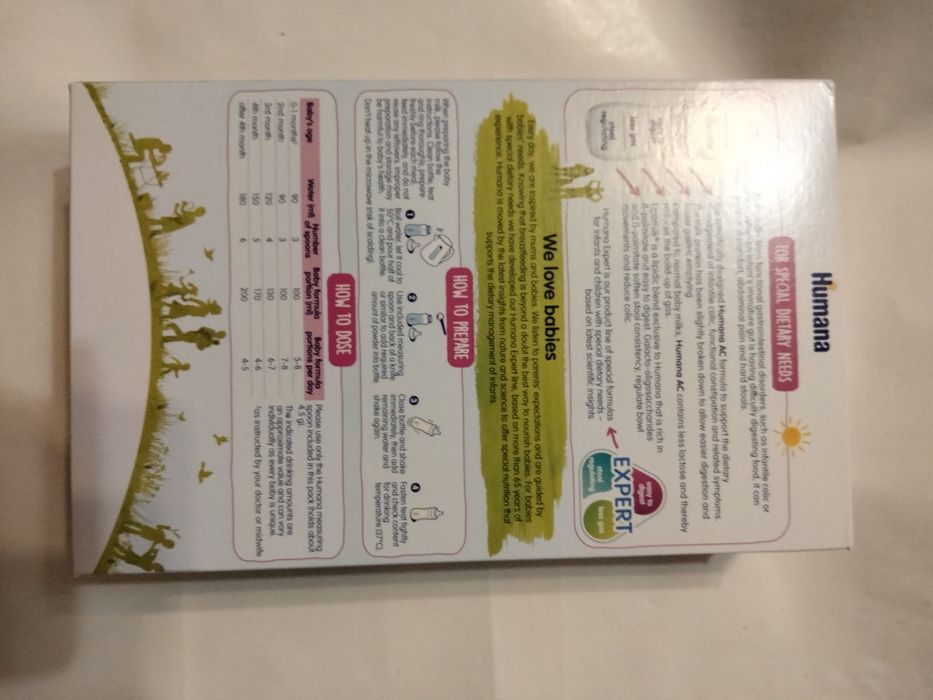 Молочная смесь Humana AC