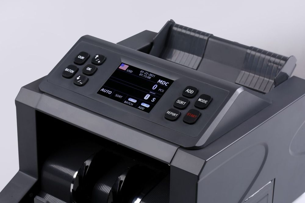 Nova! Totalizadora conta valor total Máquina de contar notas