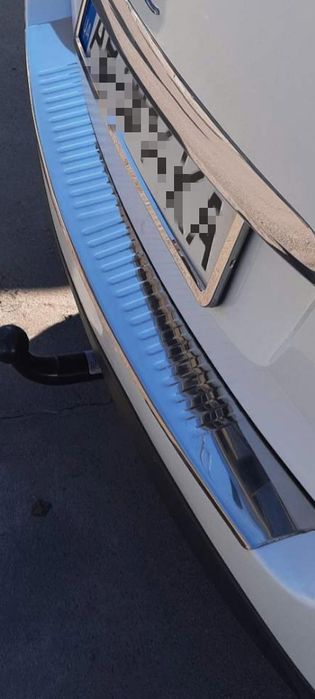 Накладка на задний бампер octavia A5 SW /A7 Sw (Октавія а5 /а7) нерж.