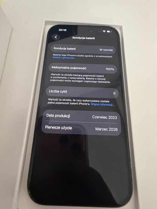 Bateria 100% iPhone 15 Pro 256gb Black Titanium