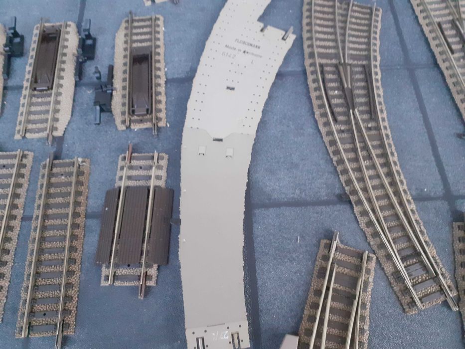 Comboios Modelismo ferroviario lote de linhas escala H0 1.87 fleischmann