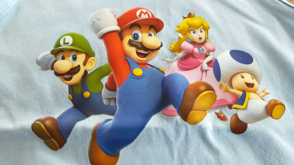 Koszulka 116 Super Mario lato na ramiączkach 122