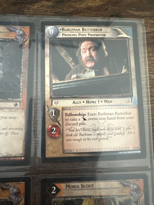Cartas Lord of the rings