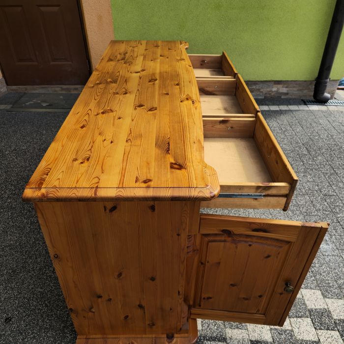 Komoda sosnowa lite drewno drewno