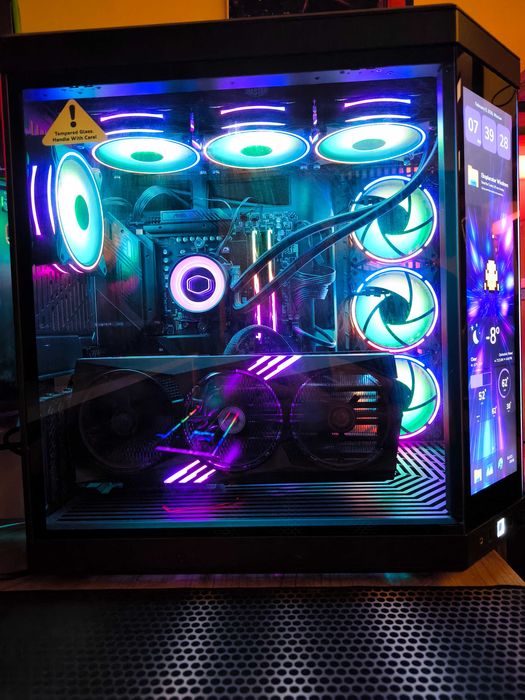 Komputer Gamingowy (zestaw) mocny z dotykowa obudowa MSI 4070 32GB RAM