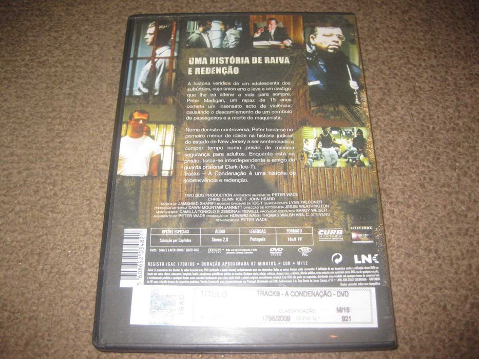 DVD "Tracks: A Condenação" com Ice-T