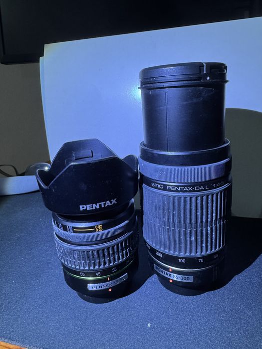 2 lentes para maquina fotografica Pentax