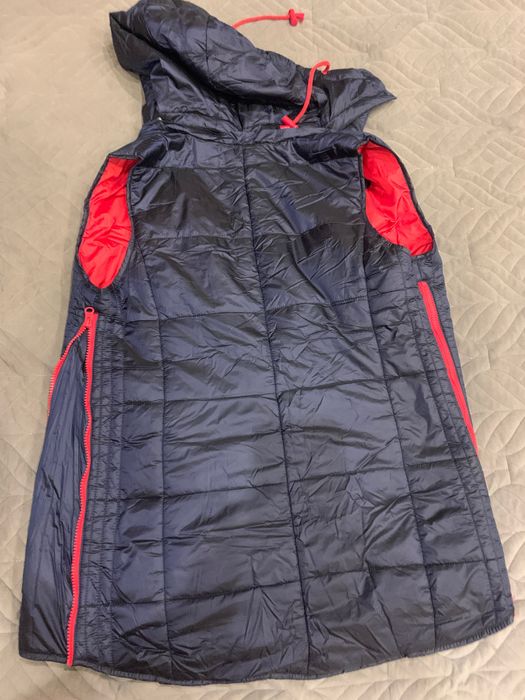 Жилет для вагітних р.38синій з червоним новий