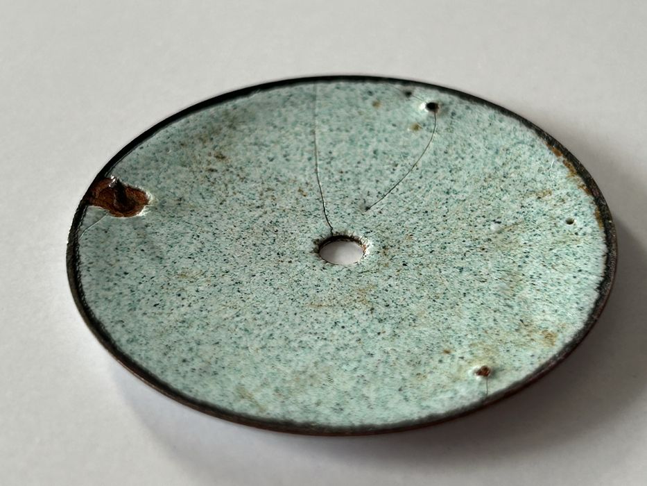 Tarcza zegarka kieszonkowego Szpindlak Th. Witt London Ortginalna logo