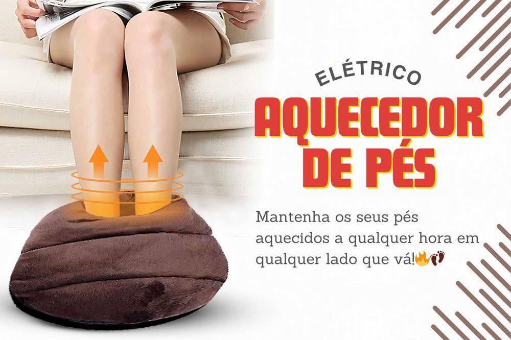 Aquecedor de pes – Com sistema eletrico por USB