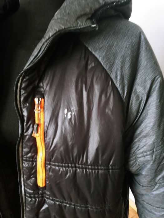 Kurtka meska 4F kaptur szara pikowana 2XL