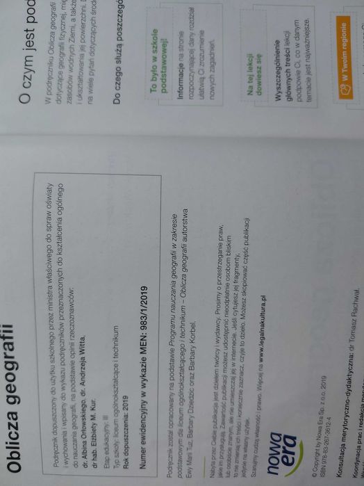 Oblicza geografii 1 Podręcznik dla liceum ogólnokształcącego i technikum Nowa Era