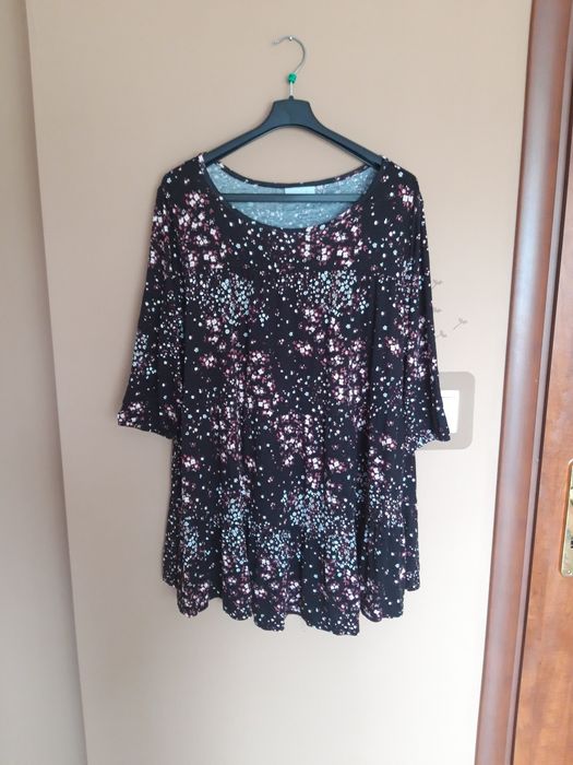 Dłuższa bluzka tunika rozmiar 46/48/50  5XL  Janina