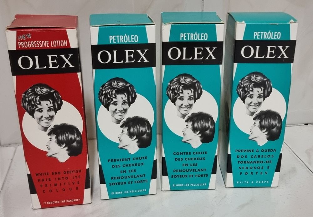 4 embalagens Olex para o cabelo