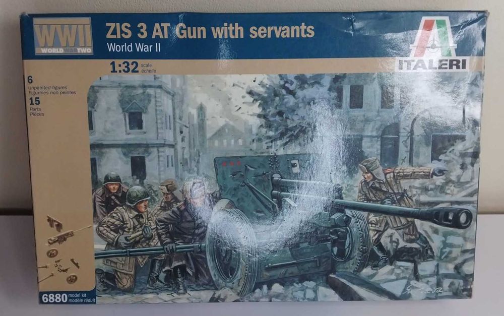 ZIS 3 AT Gun with servants - Italeri 6880 1:32