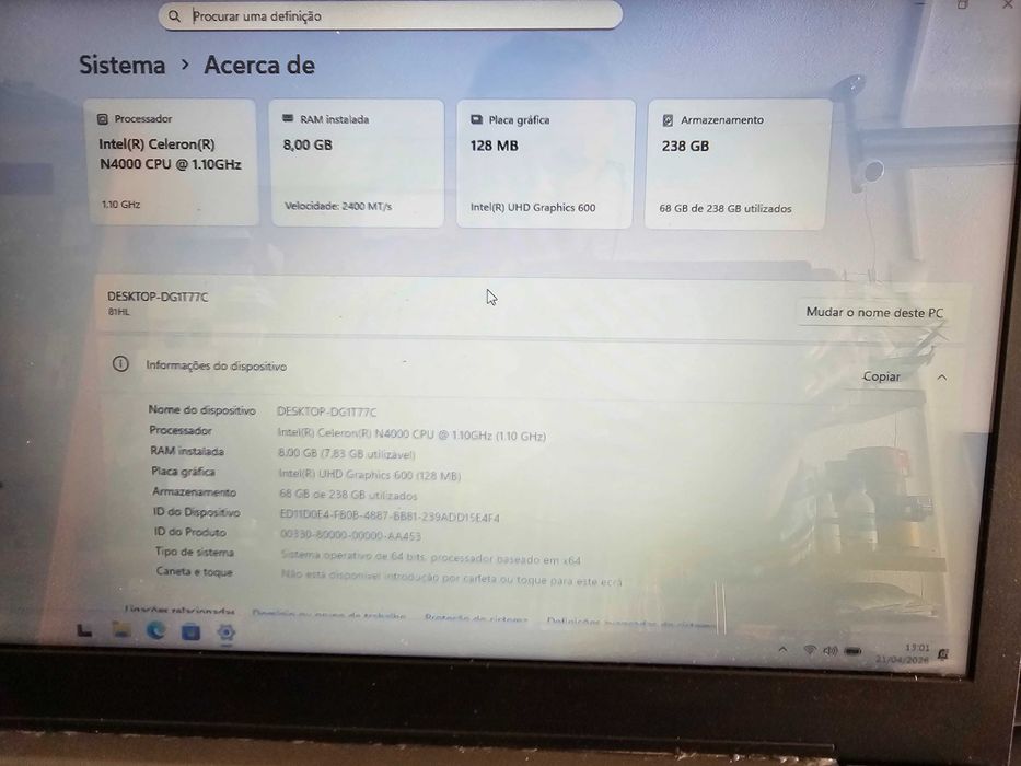 Portatil Lenovo -
