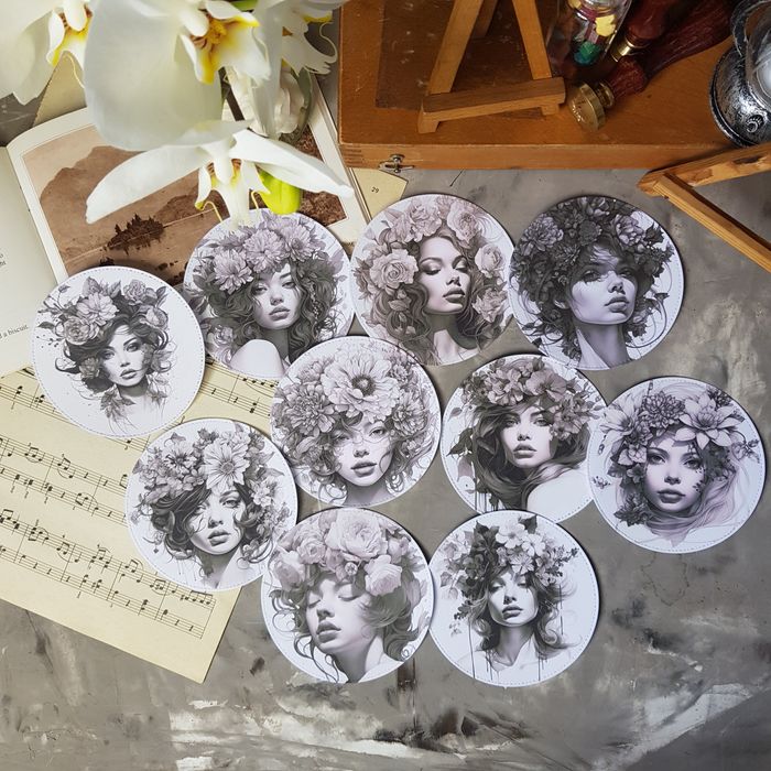 Ілюстровані набори паперу для творчості і рукоділля. Скрапбукінг