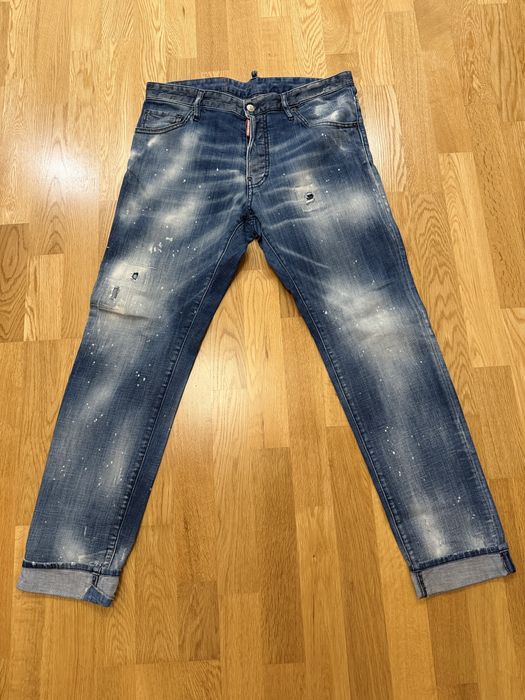 Джинсы dsquared2 сині