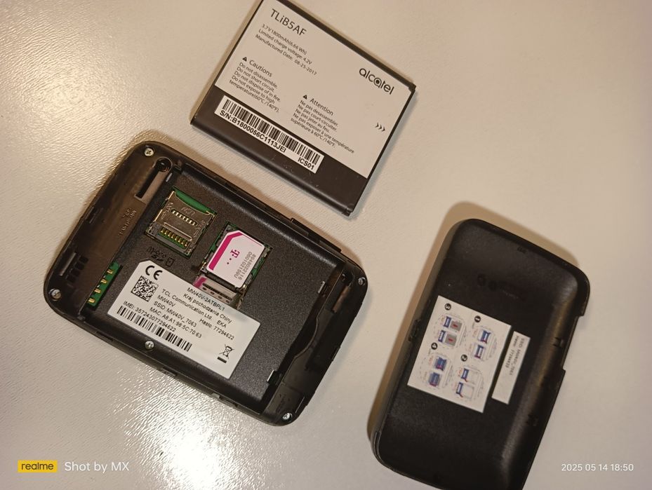 ROUTER Karta SIM LTE 4G WiFi i USB przenośny do laptopa Alcatel