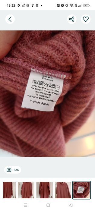 Sukienka damska sweterek tunika L