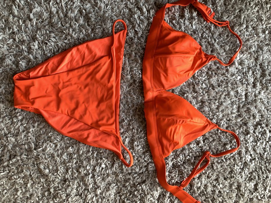 Strój kąpielowy dwuczęściowy M pomarańczowy