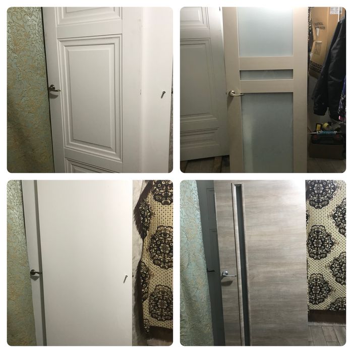 Полотно двери межкомнатные врезка ручка петли