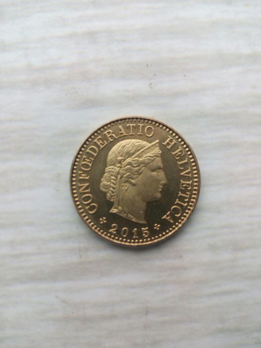 Монет 5 раппен 2015 г. Швейцария