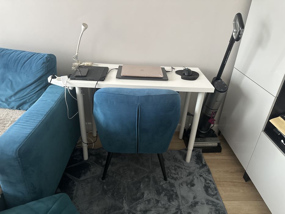 Biurko ikea linnmon olov biale
