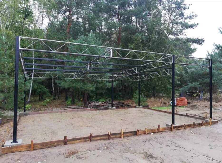 Konstrukcja skręcana wiata rolna garaż 6,5 x 6,5m Hala Magazyn