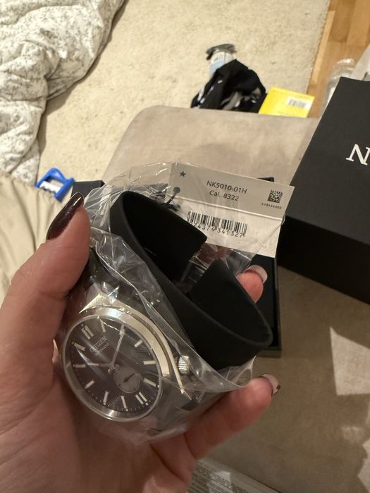 CITIZEN NK5010-01H zegarek meski stalowy skorzany elegancki nowy