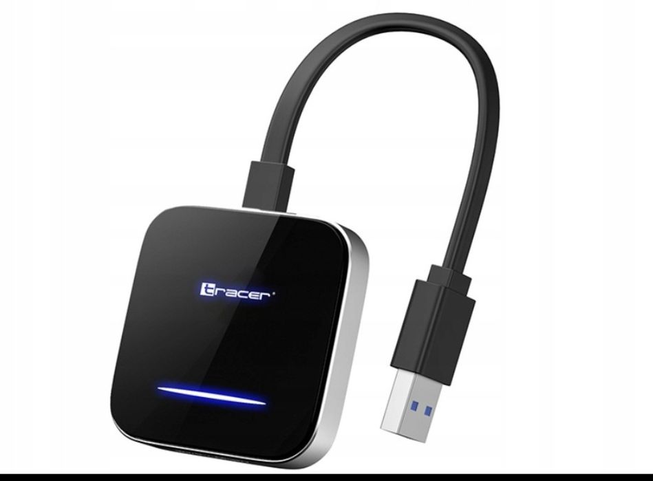 Adapter CarPlay Android Auto TRACER CarLink Pro Transmiter samochodowy