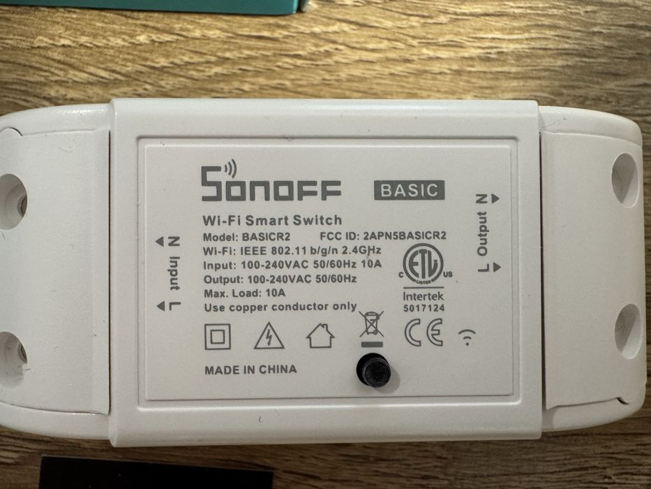 розумне смарт Wi-Fi реле Sonoff BASICR2